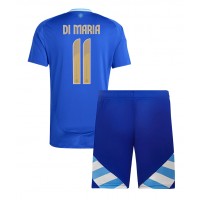 Maglia Calcio Argentina Angel Di Maria #11 Seconda Divisa Bambino Copa America 2024 Manica Corta (+ pantaloncini)